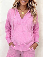 Lässiger Kapuzenpullover mit Mineralwaschung