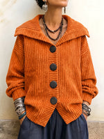 Cozy Corduroy Oversized Button-Front Shirt
