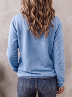Cozy Vintage-Washed Cotton Snap Button Sweatshirt