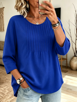Cozy Minimalist Pleated Top