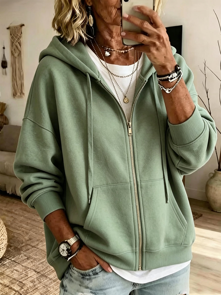 Casual Zip-up Hoodie